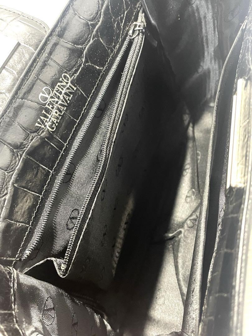 Valentino Garavani Hand Bag Tote Purse Leather Authentic