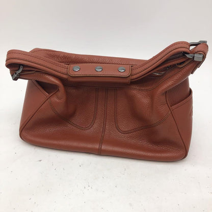 TOD'S Hand Shoulder Bag Tote Purse Leather Brown Authentic