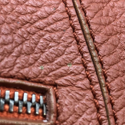 TOD'S Hand Shoulder Bag Tote Purse Leather Brown Authentic