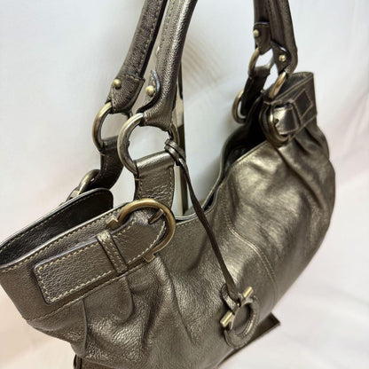 Salvatore Ferragamo Hand Bag Tote Purse Gancini Leather Authentic