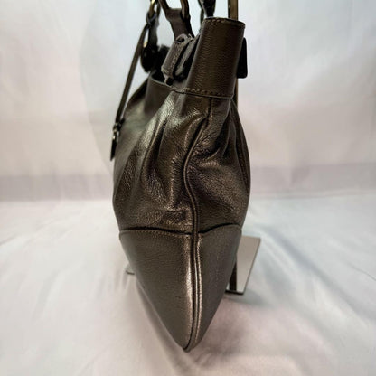 Salvatore Ferragamo Hand Bag Tote Purse Gancini Leather Authentic