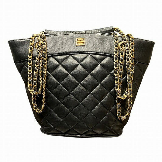 GIVENCHY Shoulder Bag Purse Leather Black Authentic