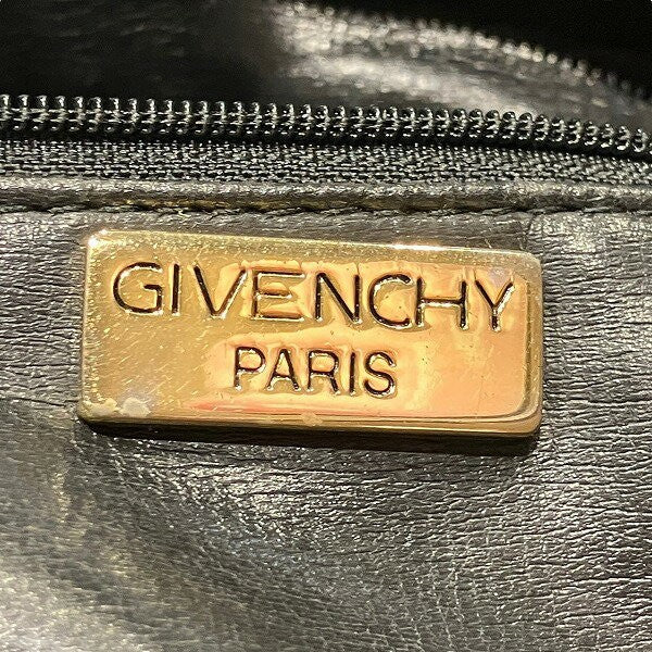 GIVENCHY Shoulder Bag Purse Leather Black Authentic