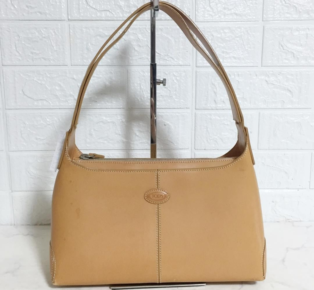 TOD'S Shoulder Bag Purse Leather Authentic