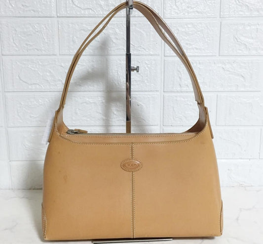 TOD'S Shoulder Bag Purse Leather Authentic