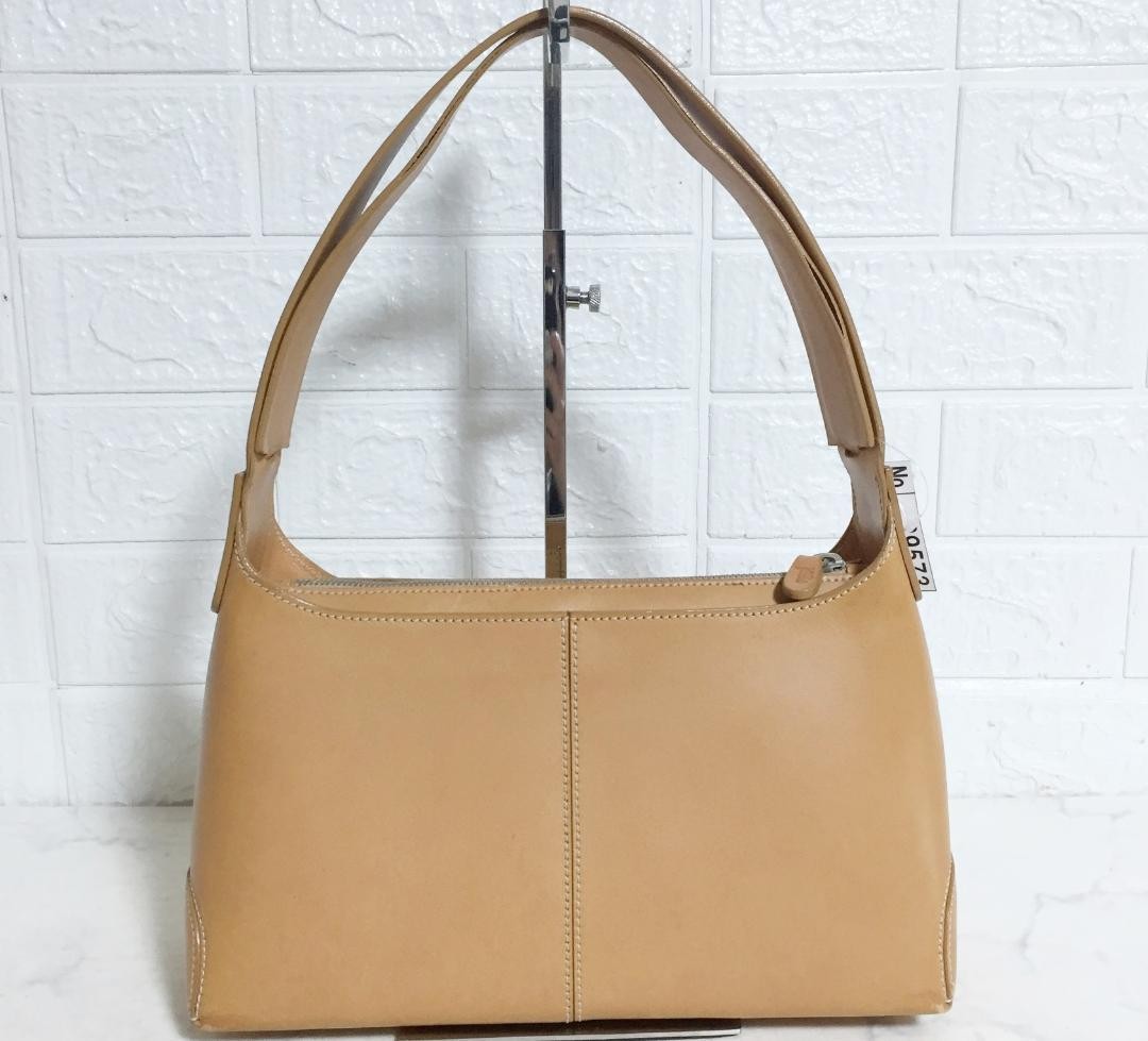 TOD'S Shoulder Bag Purse Leather Authentic