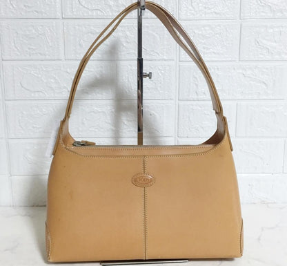 TOD'S Shoulder Bag Purse Leather Authentic