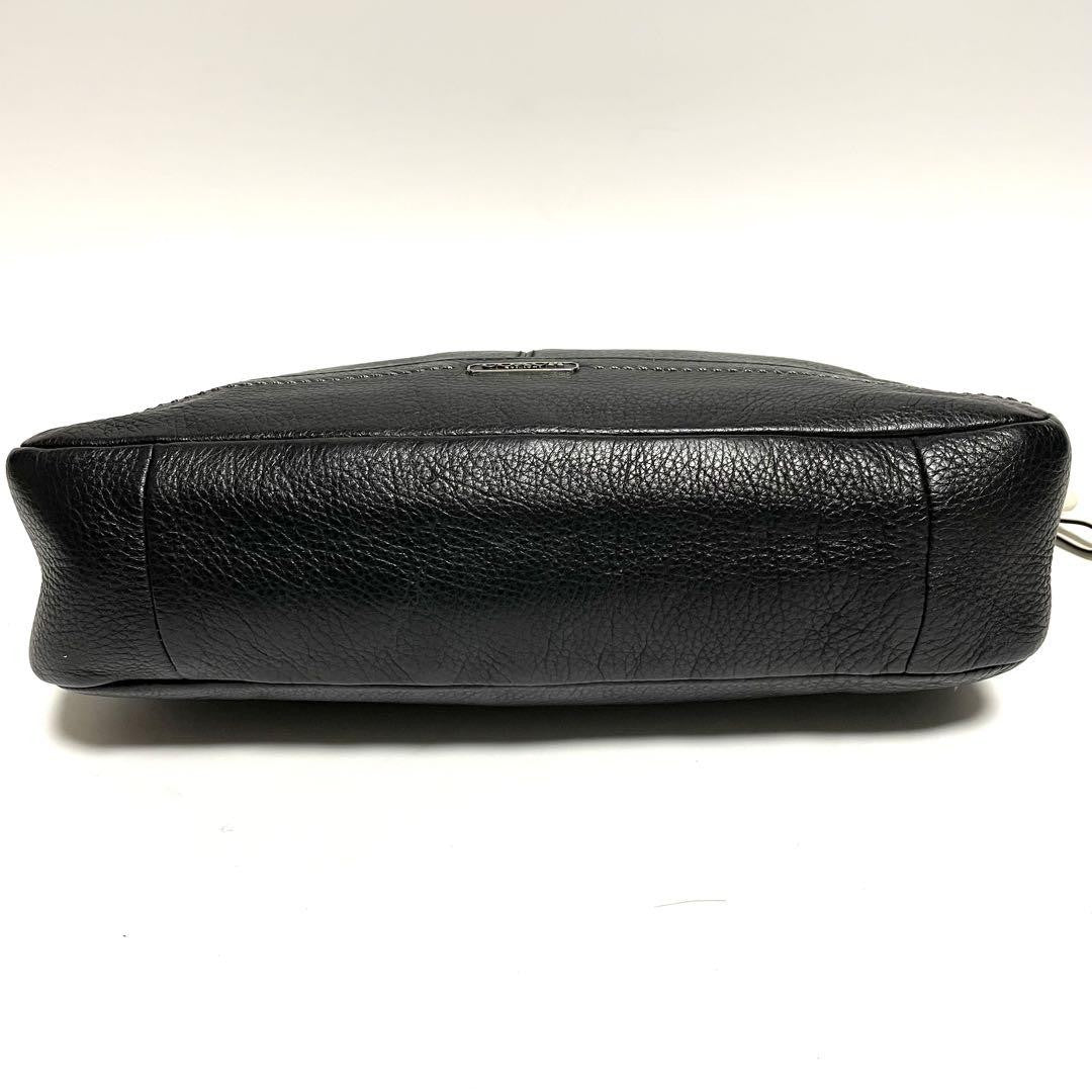 COACH Shoulder Bag Purse 2way Leather Black Authentic