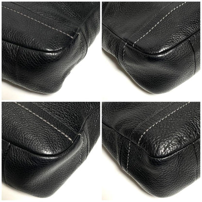 COACH Shoulder Bag Purse 2way Leather Black Authentic