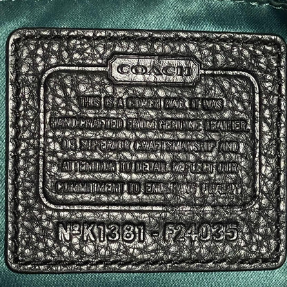 COACH Shoulder Bag Purse 2way Leather Black Authentic