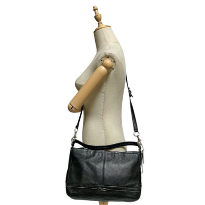 COACH Shoulder Bag Purse 2way Leather Black Authentic