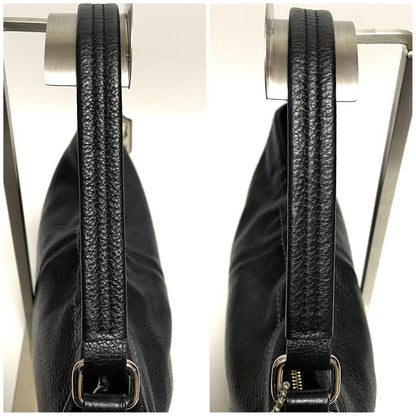 COACH Shoulder Bag Purse 2way Leather Black Authentic