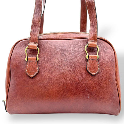 MULBERRY Hand Bag Tote Purse Leather Brown Authentic