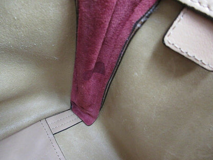 Chloe Hand Bag Tote Purse Leather Beige Authentic