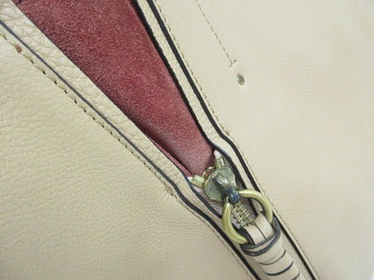 Chloe Hand Bag Tote Purse Leather Beige Authentic