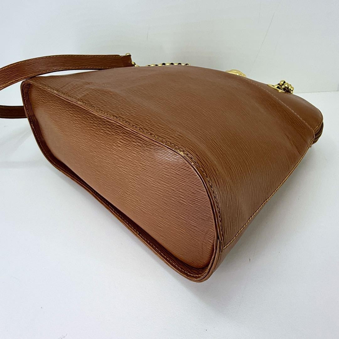 Chloe Hand Bag Tote Purse Leather Brown Authentic