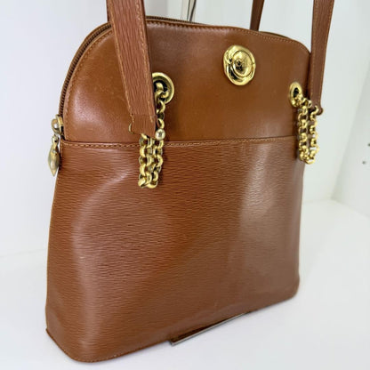 Chloe Hand Bag Tote Purse Leather Brown Authentic