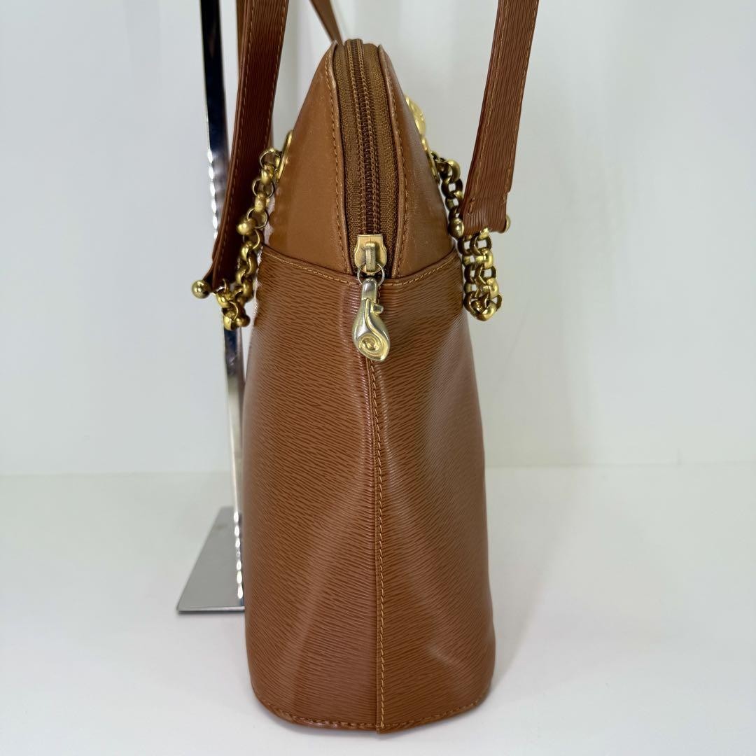 Chloe Hand Bag Tote Purse Leather Brown Authentic