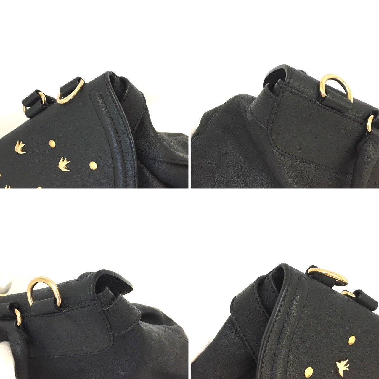 Chloe Shoulder Bag Purse Leather Black Authentic