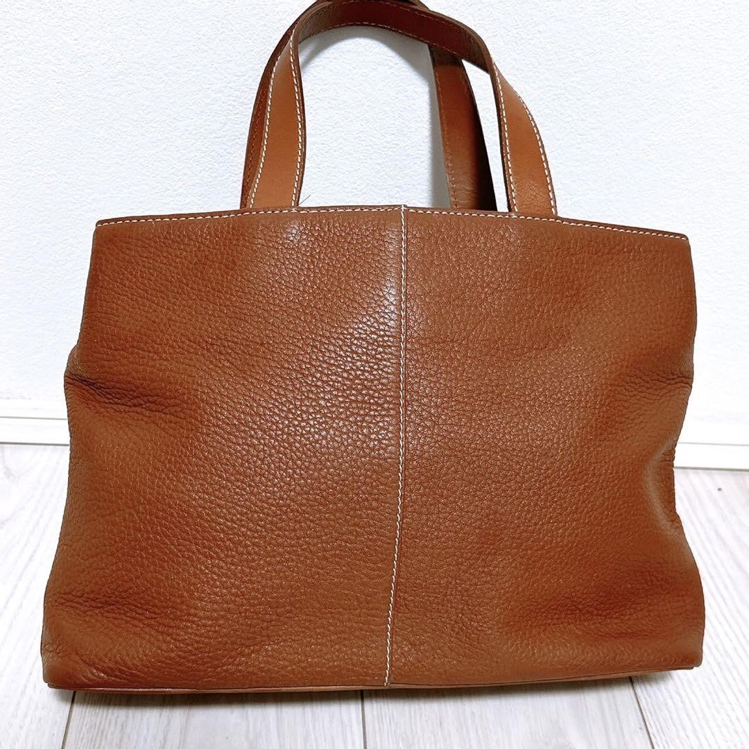 BURBERRYS Hand Bag Tote Purse Nova Check Leather Camel Authentic