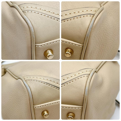 BURBERRY Shoulder Bag Purse Nova Check Leather Authentic