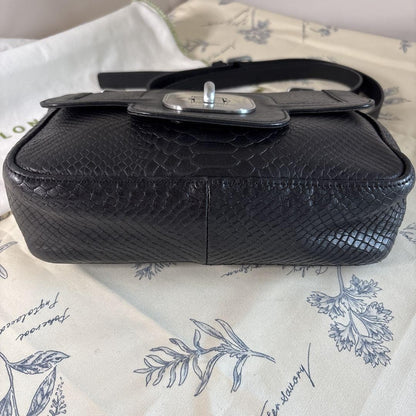 Longchamp Shoulder Bag Purse Black Authentic