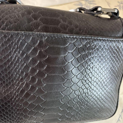 Longchamp Shoulder Bag Purse Black Authentic