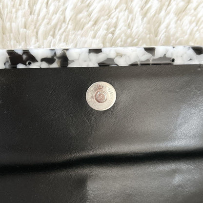Valentino Garavani Shoulder Bag Purse Leather Black Authentic