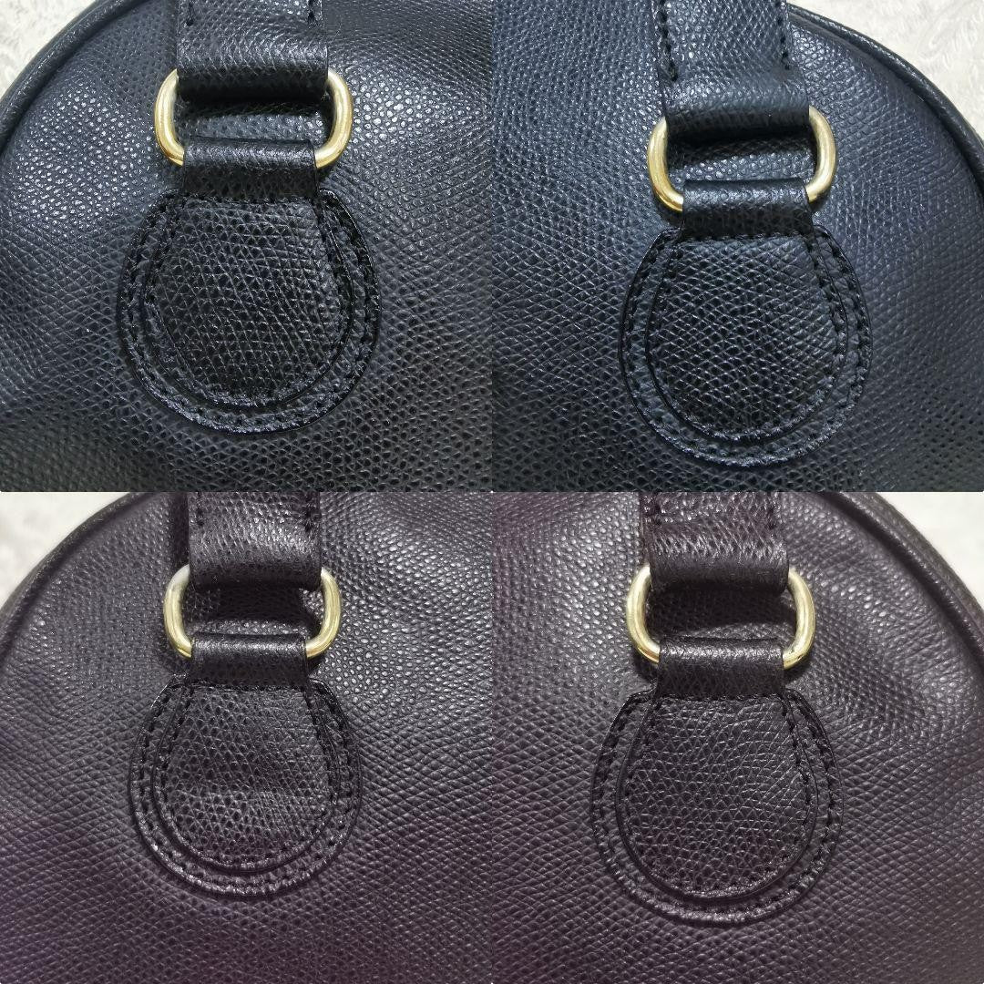 Valentino Garavani Shoulder Bag Purse Logo Leather Black Authentic