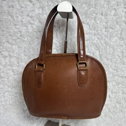 COACH Hand Bag Tote Purse Old Leather Brown Authentic