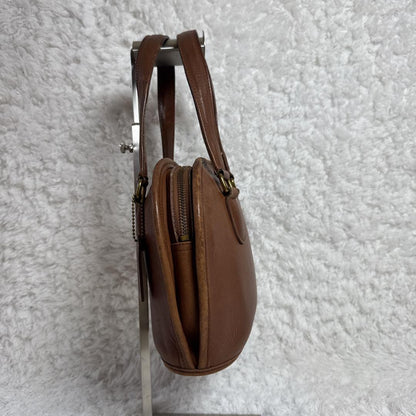 COACH Hand Bag Tote Purse Old Leather Brown Authentic