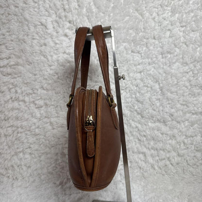 COACH Hand Bag Tote Purse Old Leather Brown Authentic