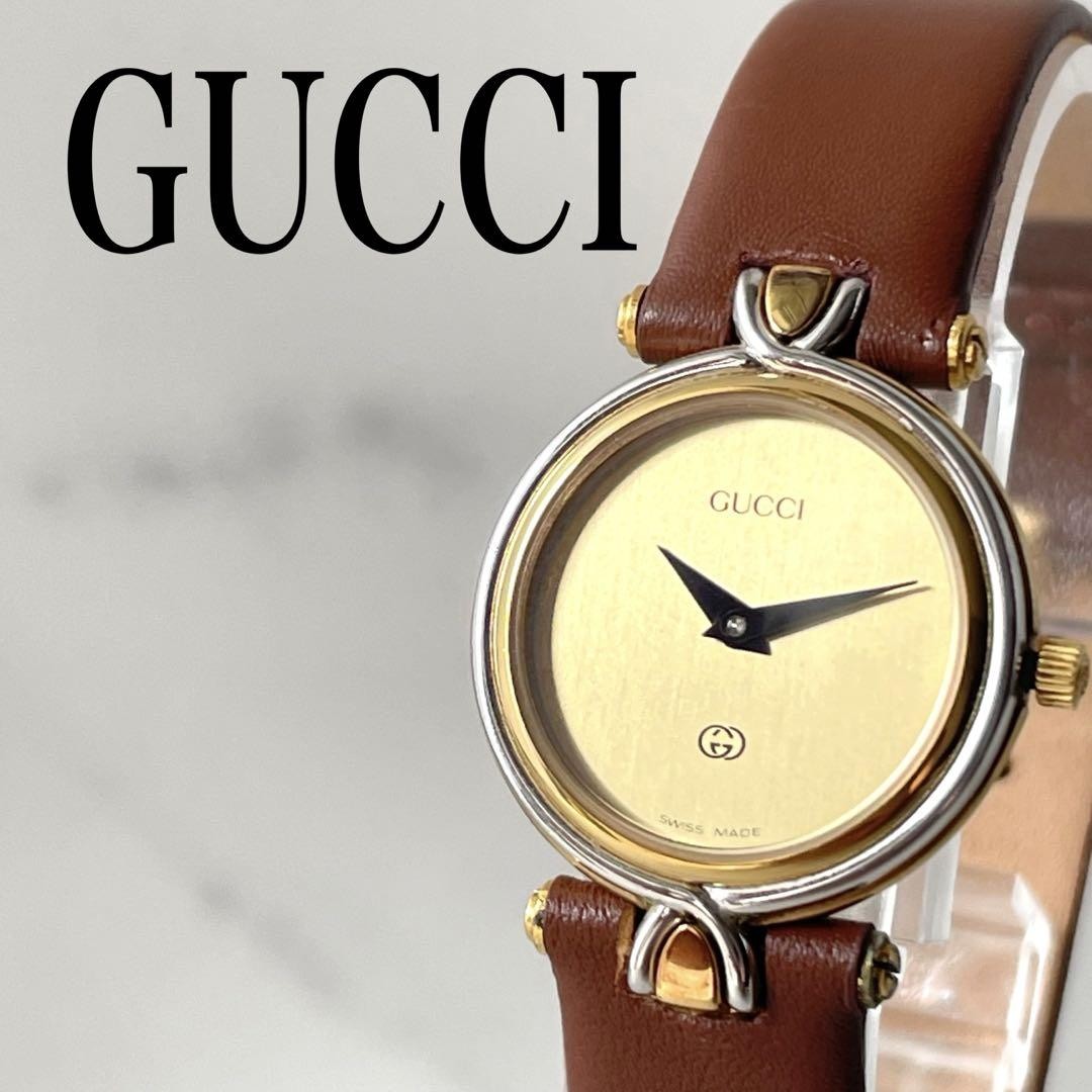 GUCCI Quartz Watch Wristwatch Gold Women's Authentic
