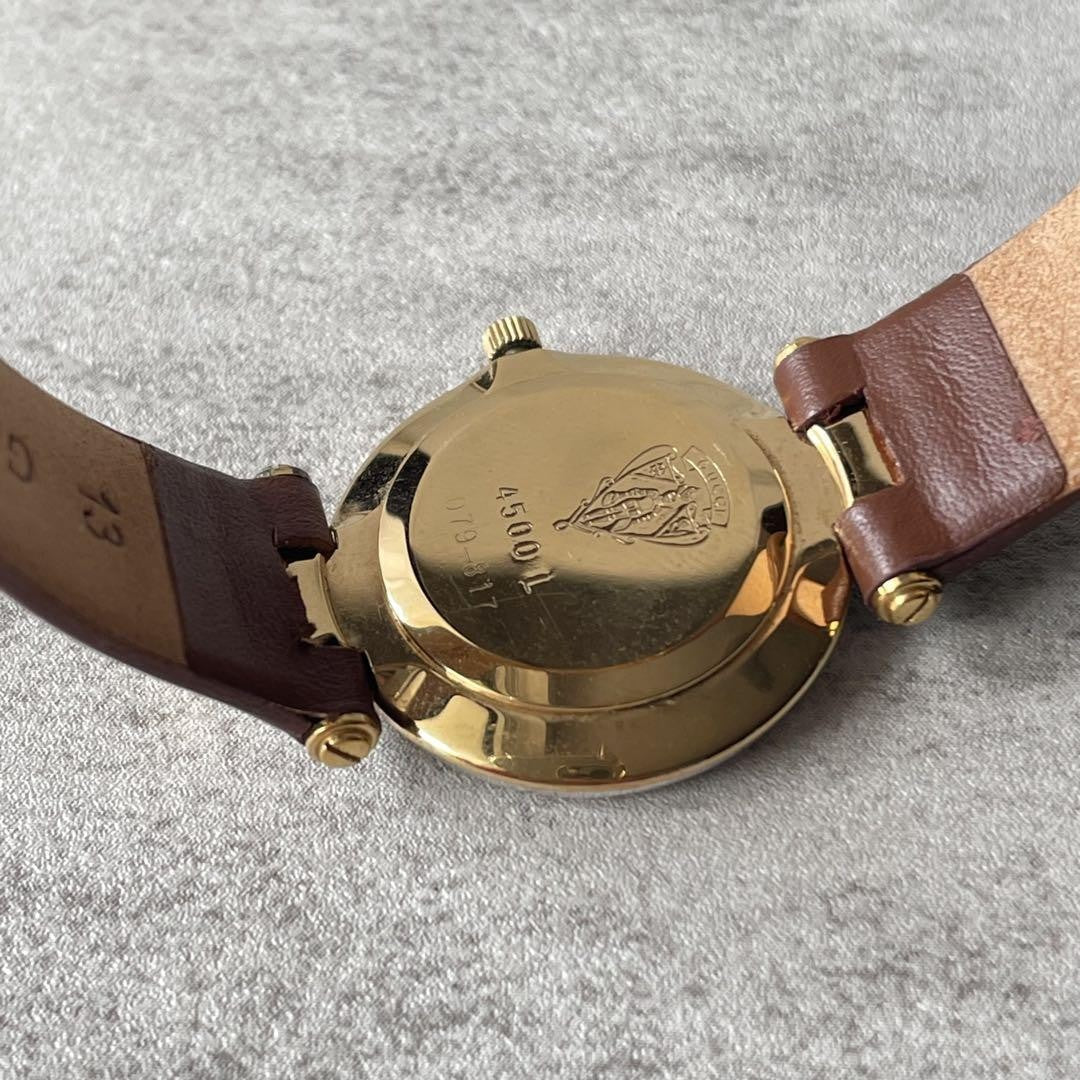 GUCCI Quartz Watch Wristwatch Gold Women's Authentic