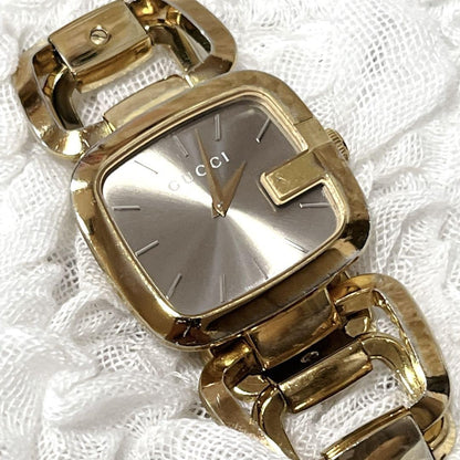 GUCCI Quartz Watch Wristwatch Gold Women's Authentic