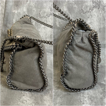 Stella McCartney Shoulder Bag Purse 2way Falabella Gray Authentic