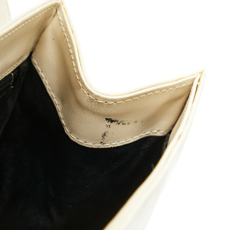 GIVENCHY Hand Bag Tote Purse Leather White Authentic