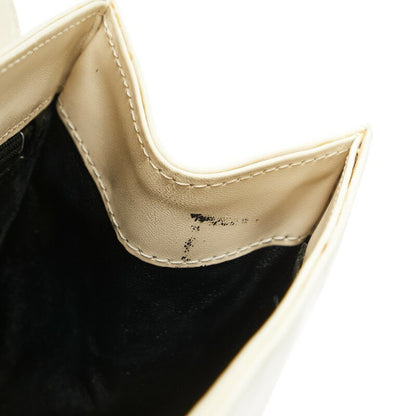 GIVENCHY Hand Bag Tote Purse Leather White Authentic