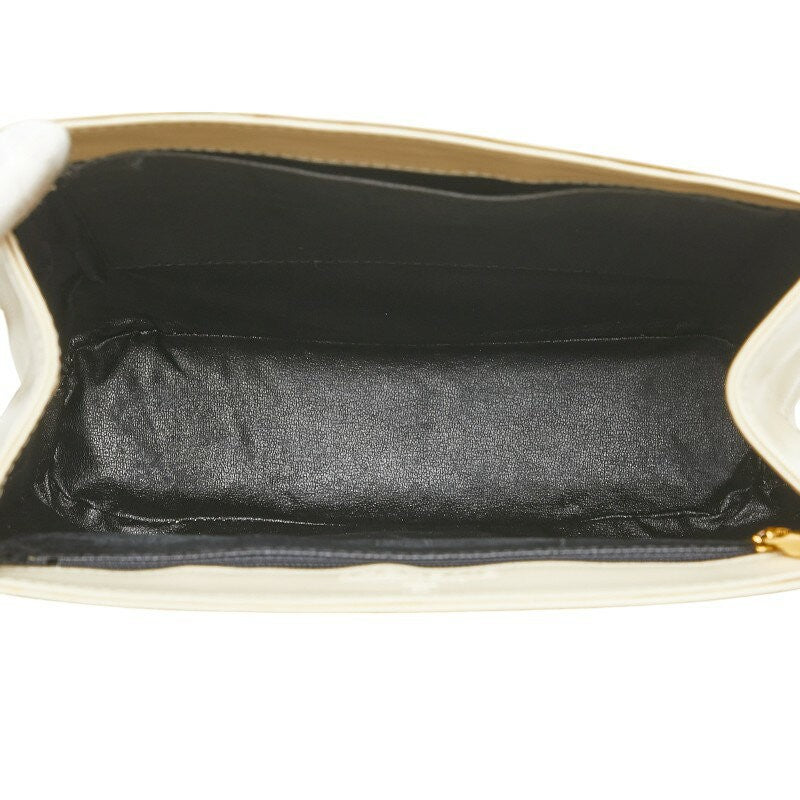 GIVENCHY Hand Bag Tote Purse Leather White Authentic