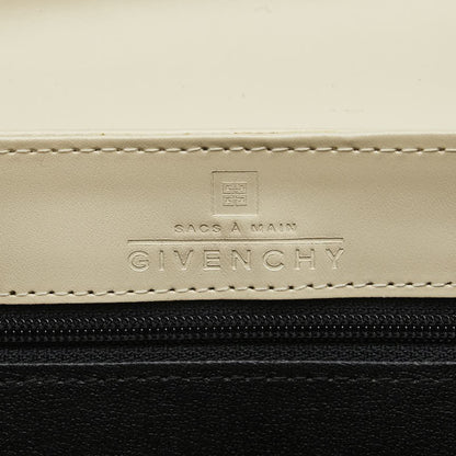 GIVENCHY Hand Bag Tote Purse Leather White Authentic