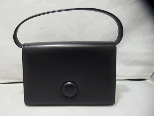 GIVENCHY Hand Bag Tote Purse Leather Black Authentic