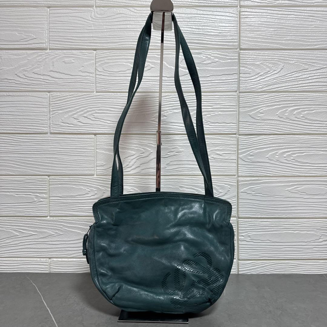 LOEWE Shoulder Bag Purse Anagram Leather Authentic