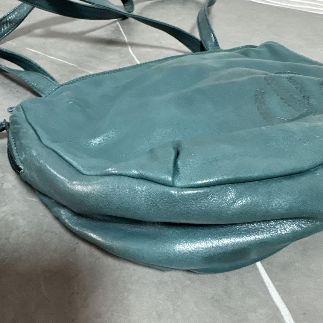 LOEWE Shoulder Bag Purse Anagram Leather Authentic
