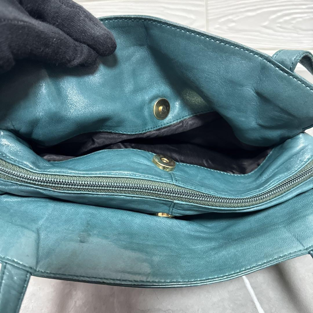 LOEWE Shoulder Bag Purse Anagram Leather Authentic