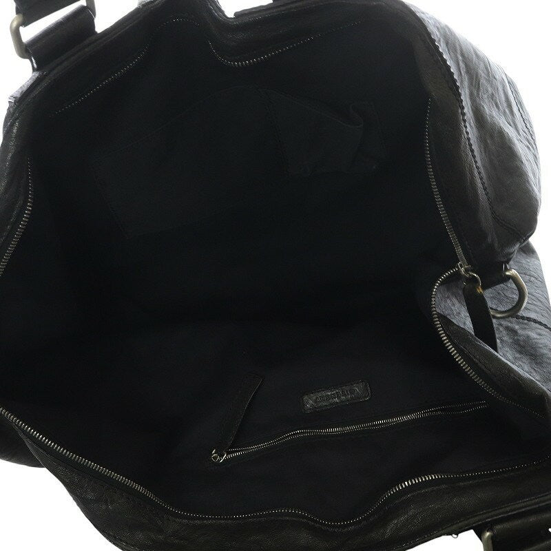 GIVENCHY Hand Bag Tote Purse Nightingale Leather Black Authentic