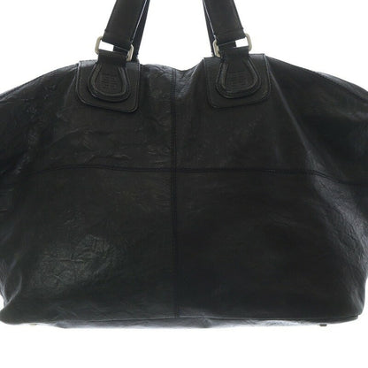 GIVENCHY Hand Bag Tote Purse Nightingale Leather Black Authentic