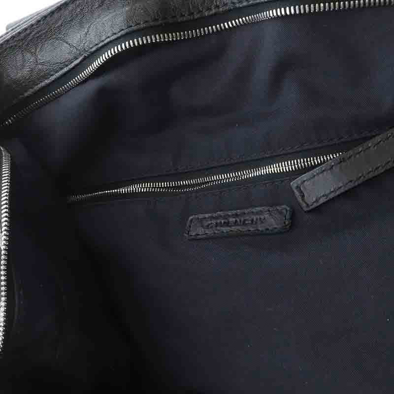 GIVENCHY Hand Bag Tote Purse Nightingale Leather Black Authentic