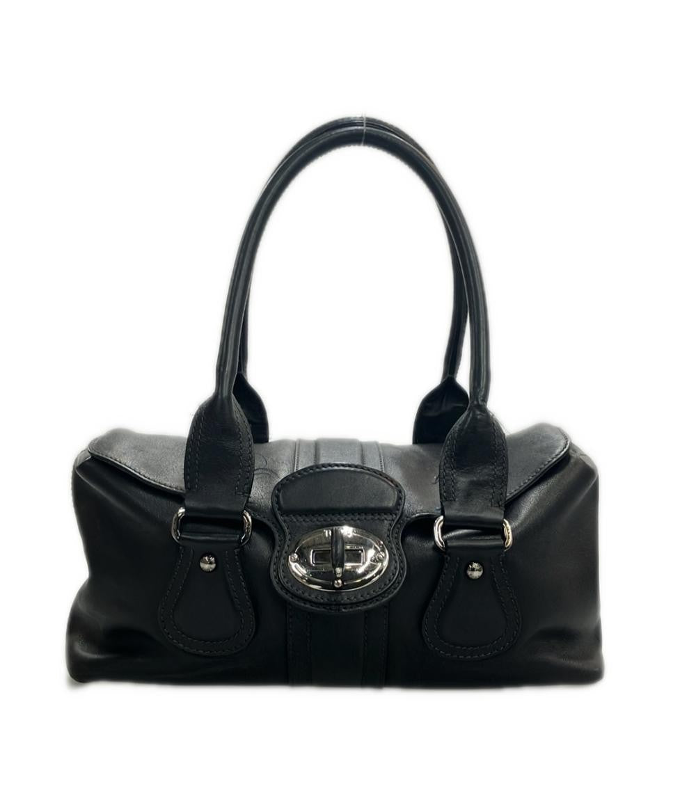 TOD'S Hand Bag Tote Purse Black Authentic