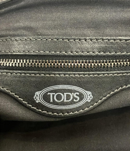 TOD'S Hand Bag Tote Purse Black Authentic