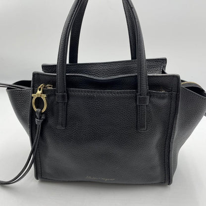 Salvatore Ferragamo Hand Bag Tote Purse Gancini Authentic